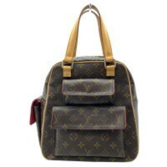 Louis Vuitton Zipper Monogram Red Handbag Excentric Cite Brown - Picture 1 of 9